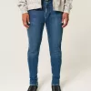 Jeans skinny sportivi lavaggio scuro