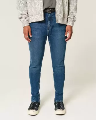 Jeans skinny sportivi lavaggio scuro