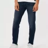 Jeans skinny sportivi lavaggio scuro