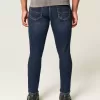 Jeans skinny sportivi lavaggio scuro