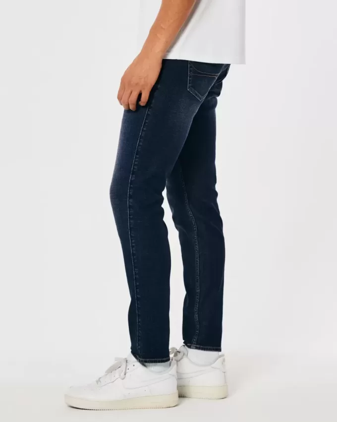 Jeans skinny sportivi lavaggio scuro