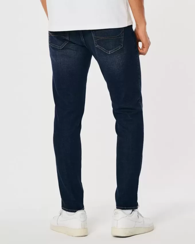 Jeans skinny sportivi lavaggio scuro