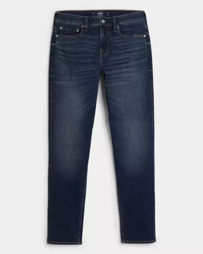 Jeans skinny sportivi lavaggio scuro