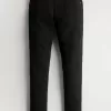 Jeans skinny sportivi neri anti-sbiadimento