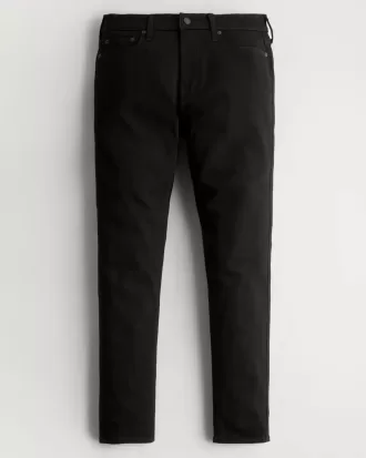 Jeans skinny sportivi neri anti-sbiadimento