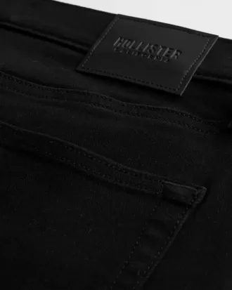 Jeans skinny sportivi neri anti-sbiadimento