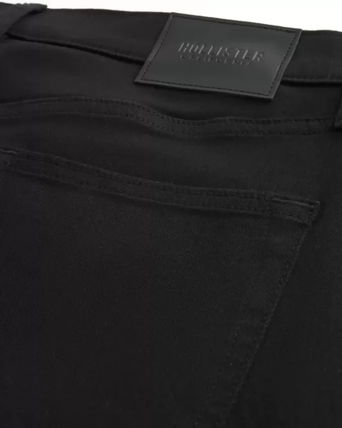 Jeans skinny sportivi neri anti-sbiadimento