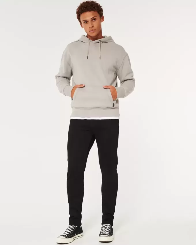 Jeans skinny sportivi neri anti-sbiadimento