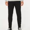 Jeans skinny sportivi neri anti-sbiadimento