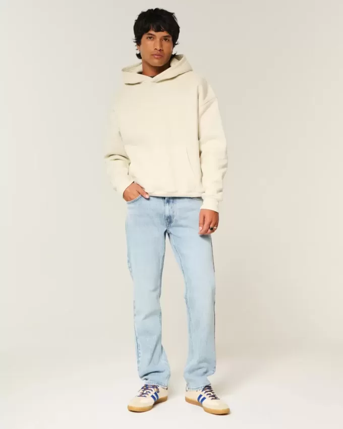Jeans slim dritti lavaggio chiaro