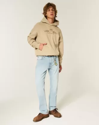 Jeans slim dritti lavaggio chiaro