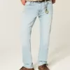 Jeans slim dritti lavaggio chiaro