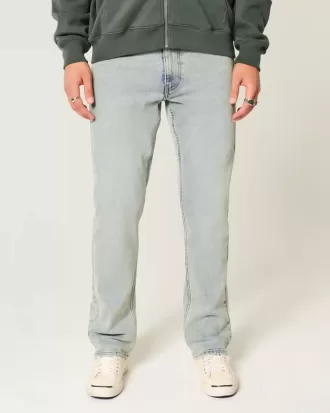 Jeans slim dritti lavaggio chiaro
