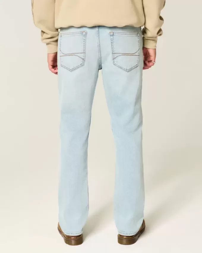Jeans slim dritti lavaggio chiaro