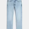 Jeans slim dritti lavaggio chiaro