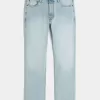 Jeans slim dritti lavaggio chiaro