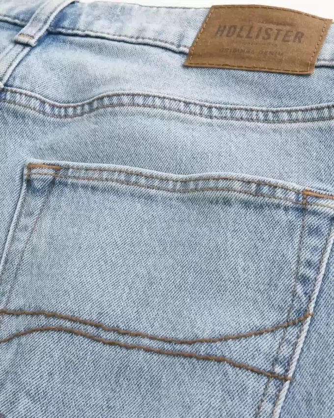 Jeans slim dritti lavaggio chiaro