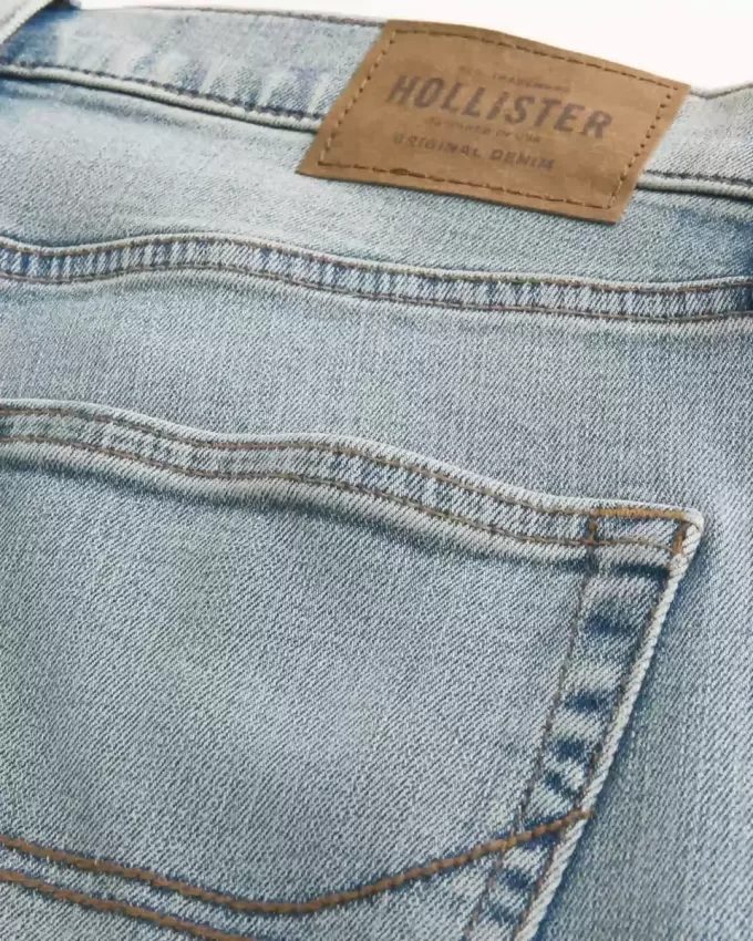Jeans slim dritti lavaggio chiaro