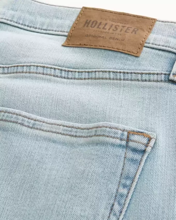 Jeans slim dritti lavaggio chiaro
