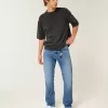 Jeans slim dritti lavaggio medio