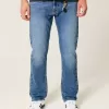Jeans slim dritti lavaggio medio