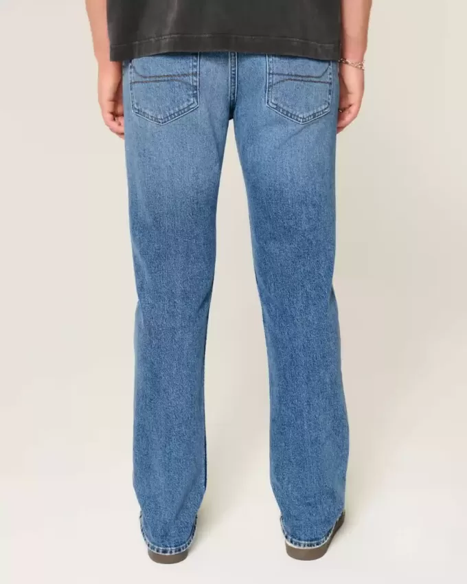 Jeans slim dritti lavaggio medio