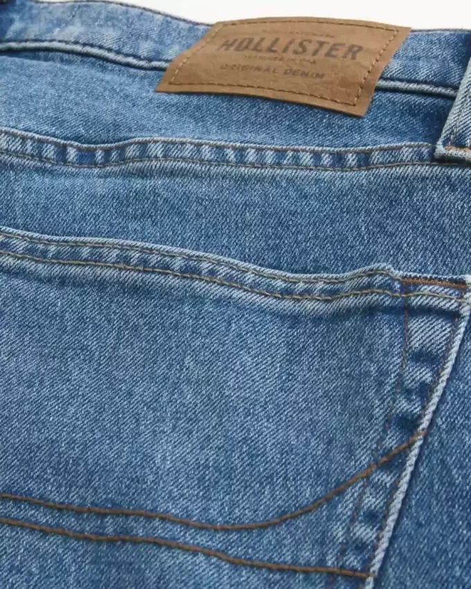 Jeans slim dritti lavaggio medio