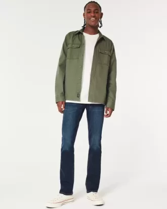 Jeans slim dritti lavaggio scuro