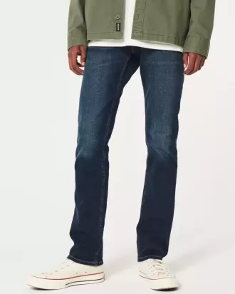 Jeans slim dritti lavaggio scuro