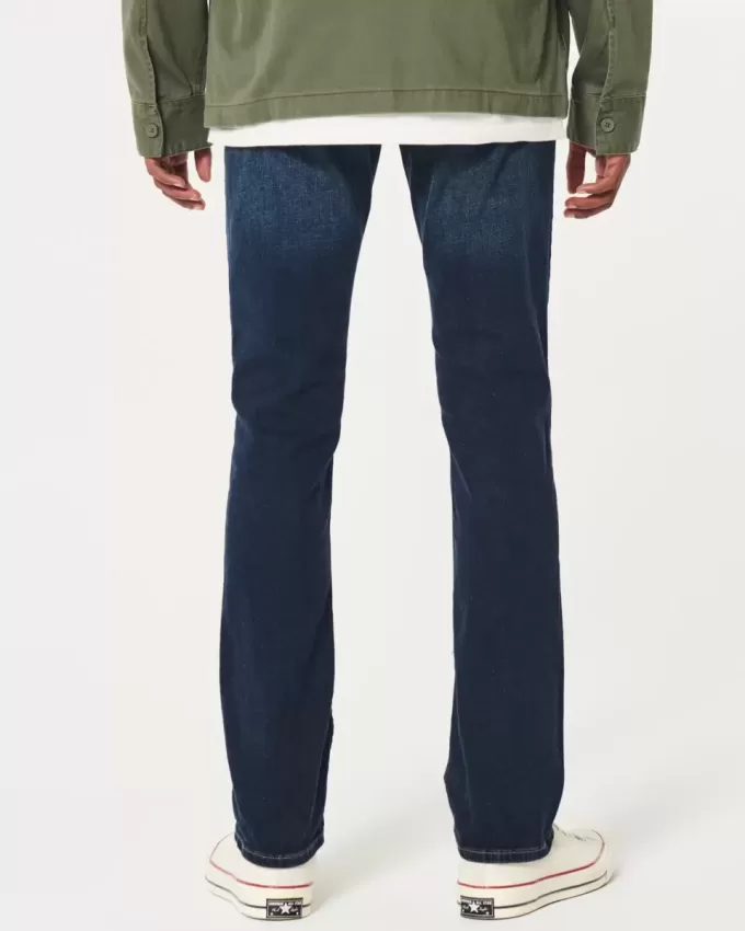 Jeans slim dritti lavaggio scuro