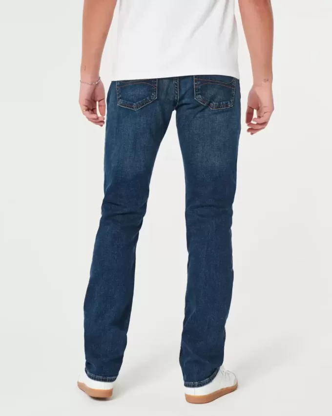 Jeans slim dritti lavaggio scuro