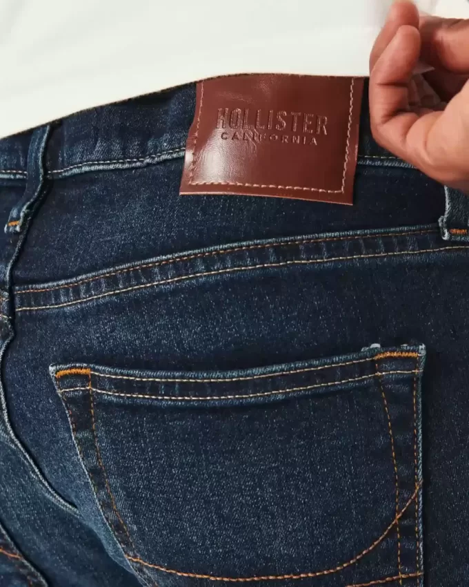 Jeans slim dritti lavaggio scuro