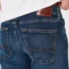 Jeans slim dritti lavaggio scuro