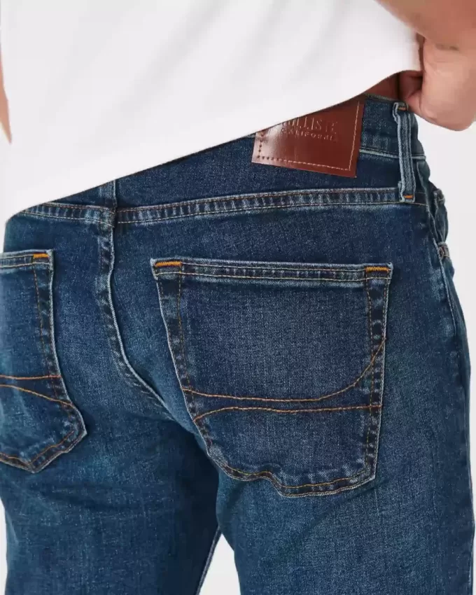 Jeans slim dritti lavaggio scuro