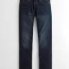 Jeans slim dritti lavaggio scuro