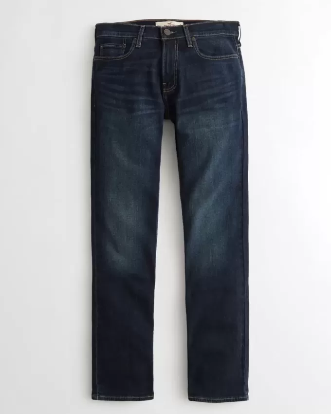 Jeans slim dritti lavaggio scuro
