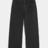 Jeans super larghi con grafica a stella nera lavata