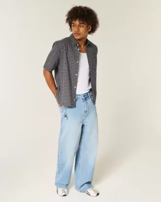Jeans super larghi con grafica Spider Wash Light