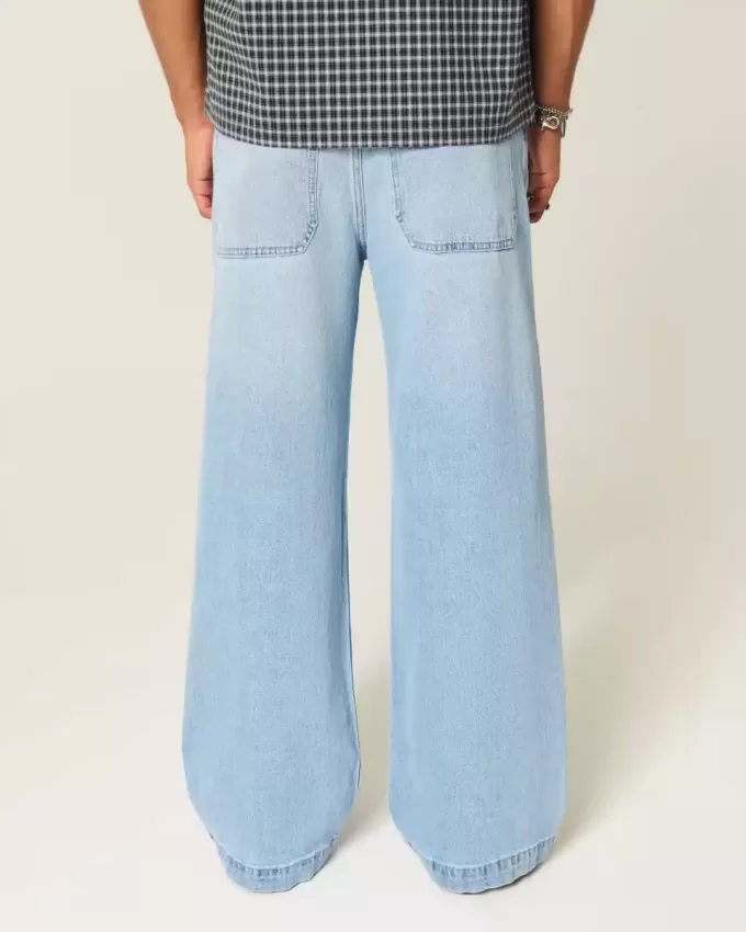 Jeans super larghi con grafica Spider Wash Light