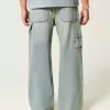 Jeans super larghi da pittore con lavaggio medio