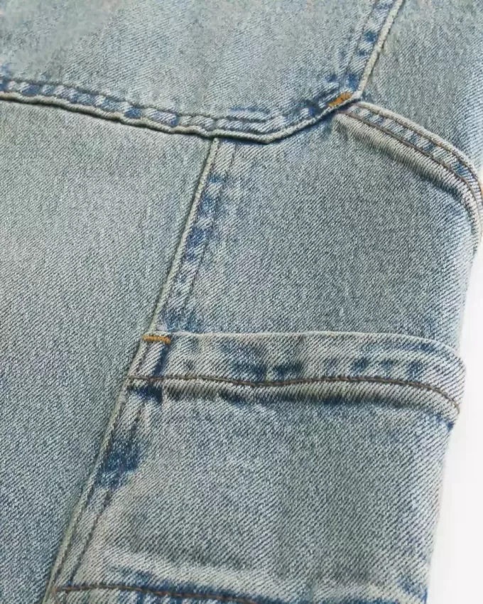 Jeans super larghi da pittore con lavaggio medio