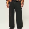 Jeans super larghi da pittore neri lavati