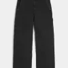 Jeans super larghi da pittore neri lavati