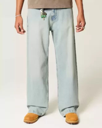 Jeans super larghi lavaggio chiaro