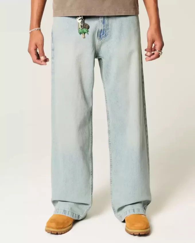 Jeans super larghi lavaggio chiaro