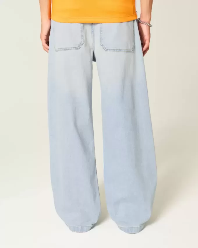 Jeans super larghi lavaggio chiaro