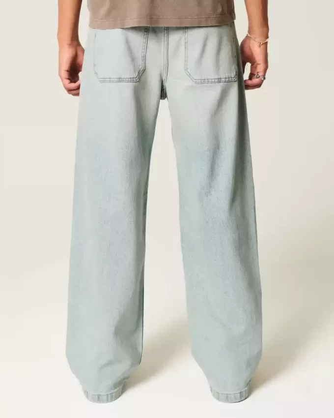 Jeans super larghi lavaggio chiaro