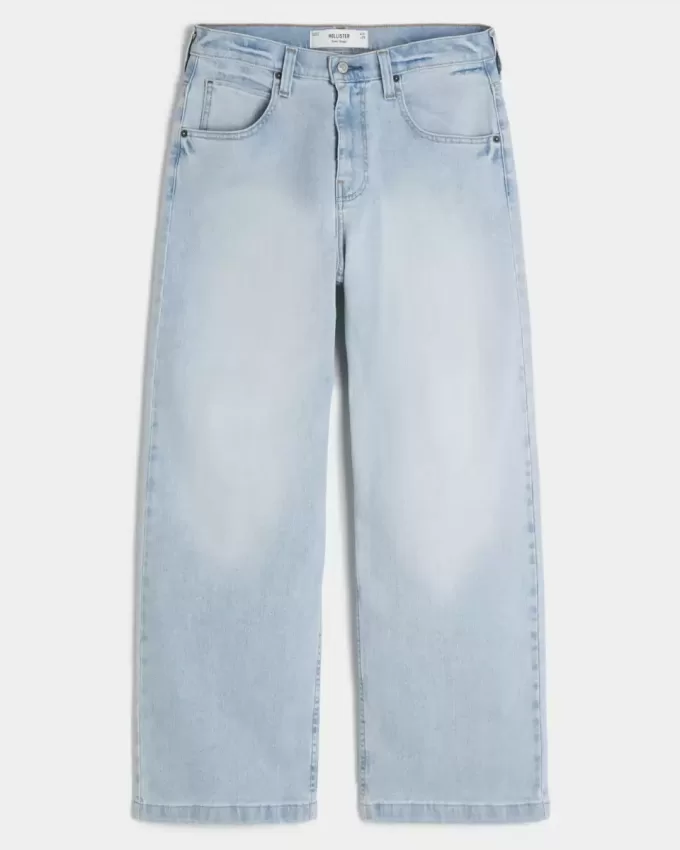 Jeans super larghi lavaggio chiaro