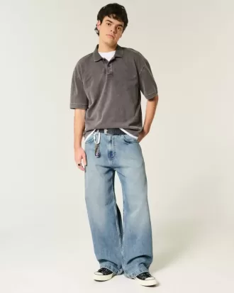 Jeans super larghi lavaggio medio