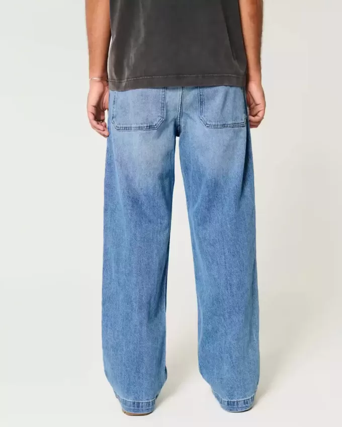 Jeans super larghi lavaggio medio